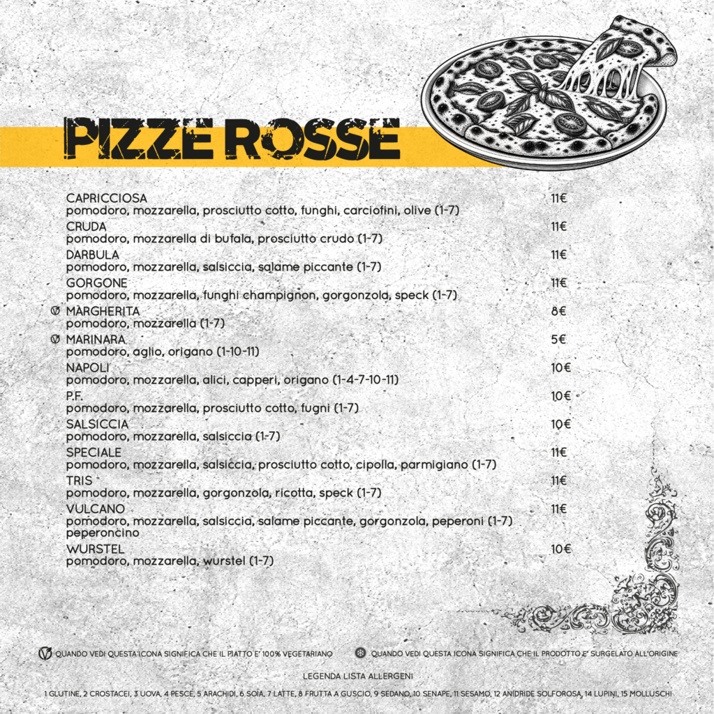 Pizze Rosse Pizze Rosse