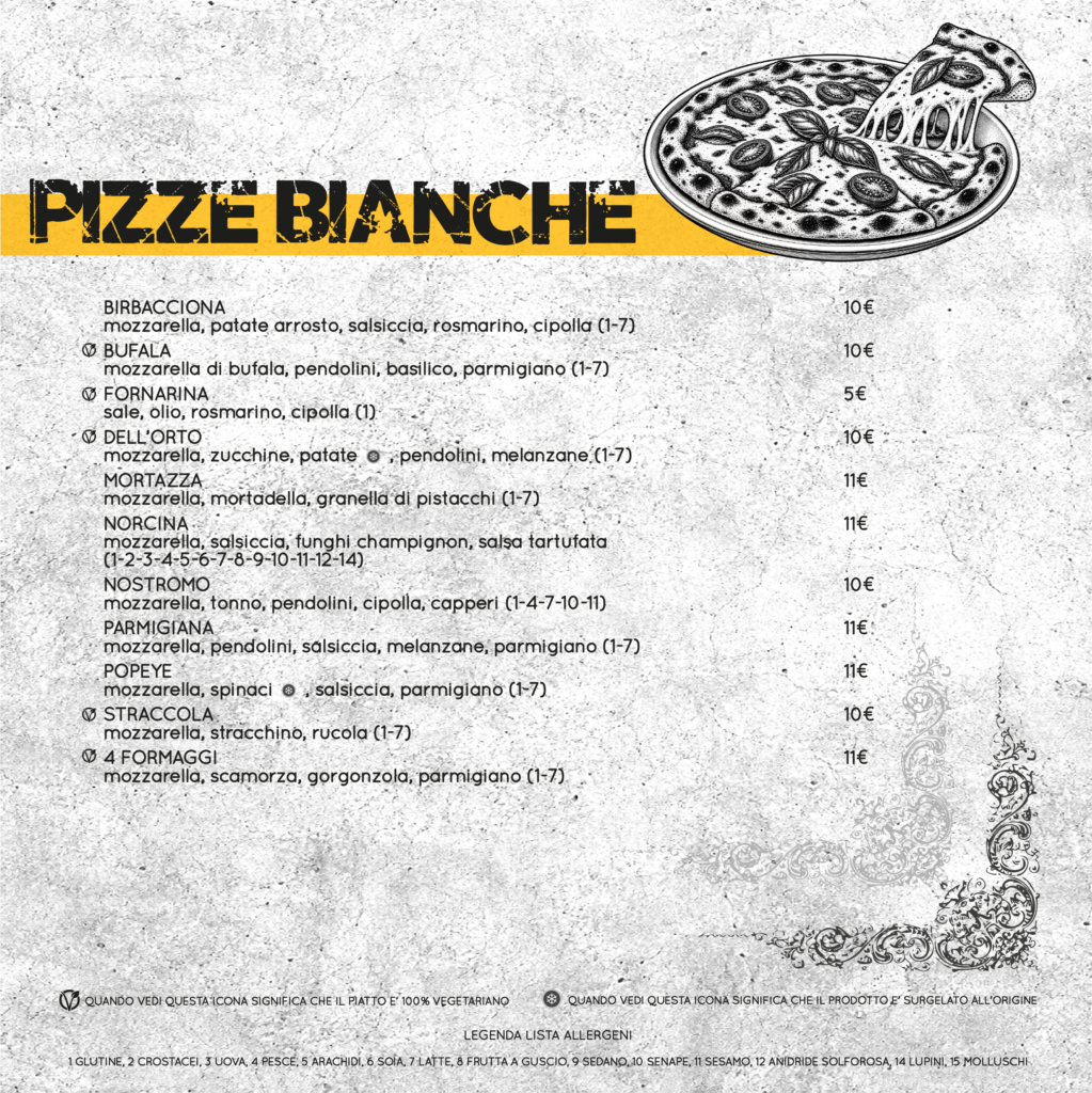 Pizze Bianche Pizze Bianche