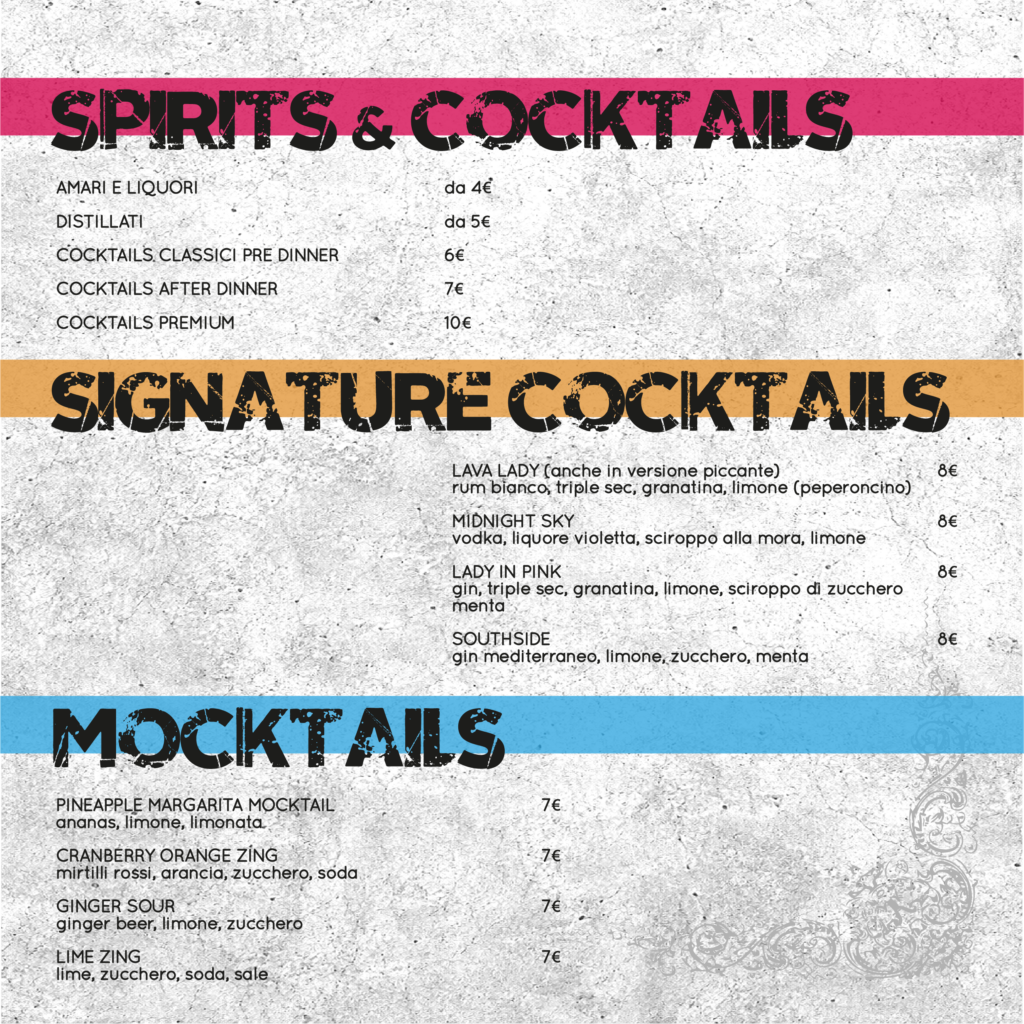 Spirits & Cocktails Spirits & Cocktails